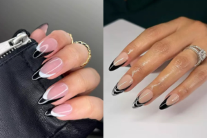 Black French Tip Nails