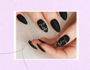 Matte Black Nails